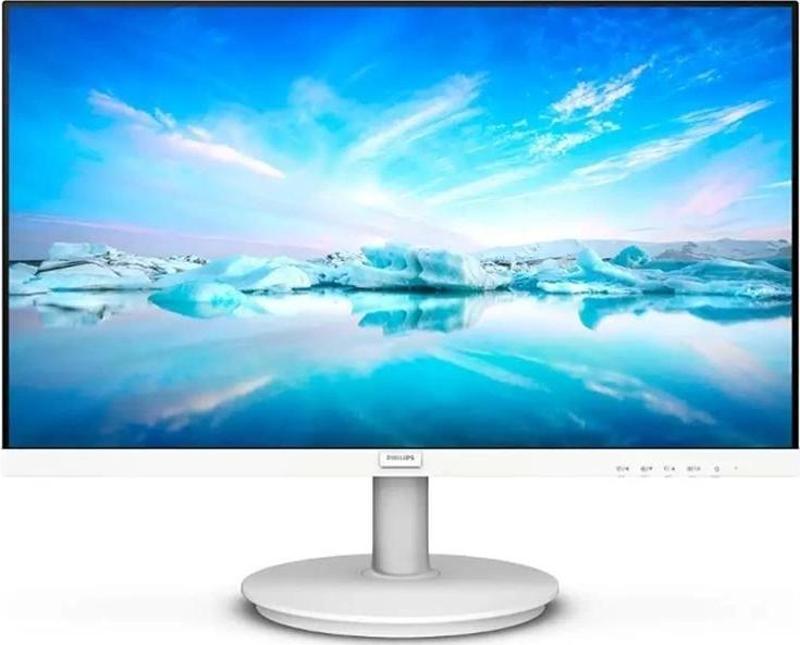 23.8 Phılıps 241v8aw/01 4ms 75mhz 1xvga 1xhdmı Fhd 1920x1080 Hoparlör Düşük Mavi Işık Vesa Beyaz