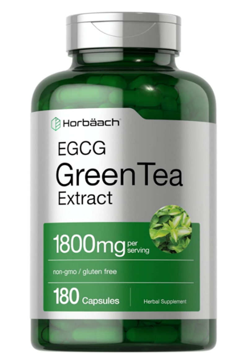 Horbäach EGCG Green Tea Exact  180 Capsul Max Potency Non-GMO & Gluten Free.3740