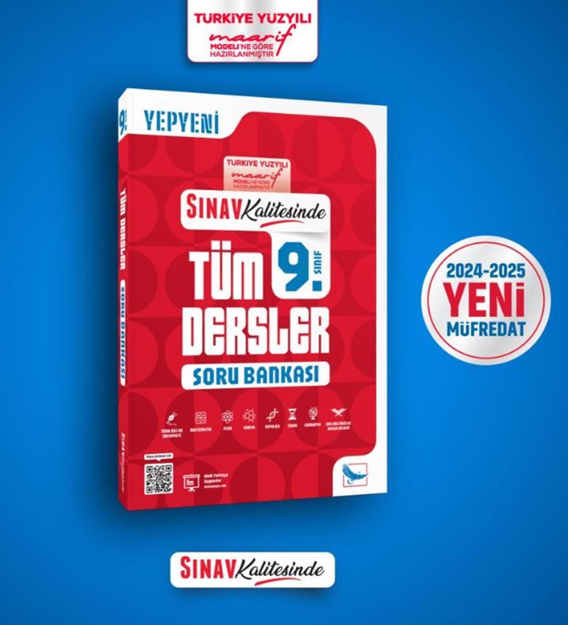 Sınav Kalitesinde 9. Sınıf Tüm Dersler Soru Bankası