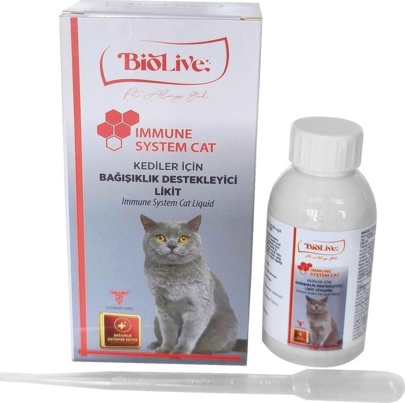 Immune Cat Kediler İçin Bağışıklık Destekleyici Sıvı Vitamin 100ml