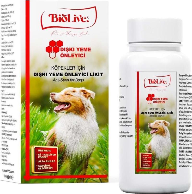 Köpekler İçin Dışkı Yeme Önleyici Likit Vitamin 100ml