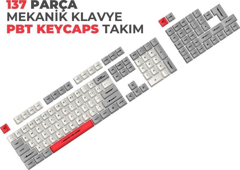 Gamenote Keycaps 136 Parça PBT Gaming Mekanik Klavye Tuş Takımı