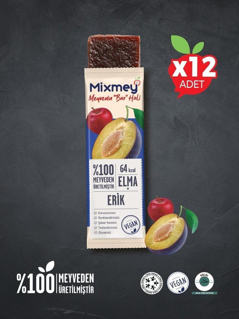 Erik Meyve Bar | Doğal Erik Tatlarıyla Sağlıklı Atıştırmalık - 20Gr X 12 Adet