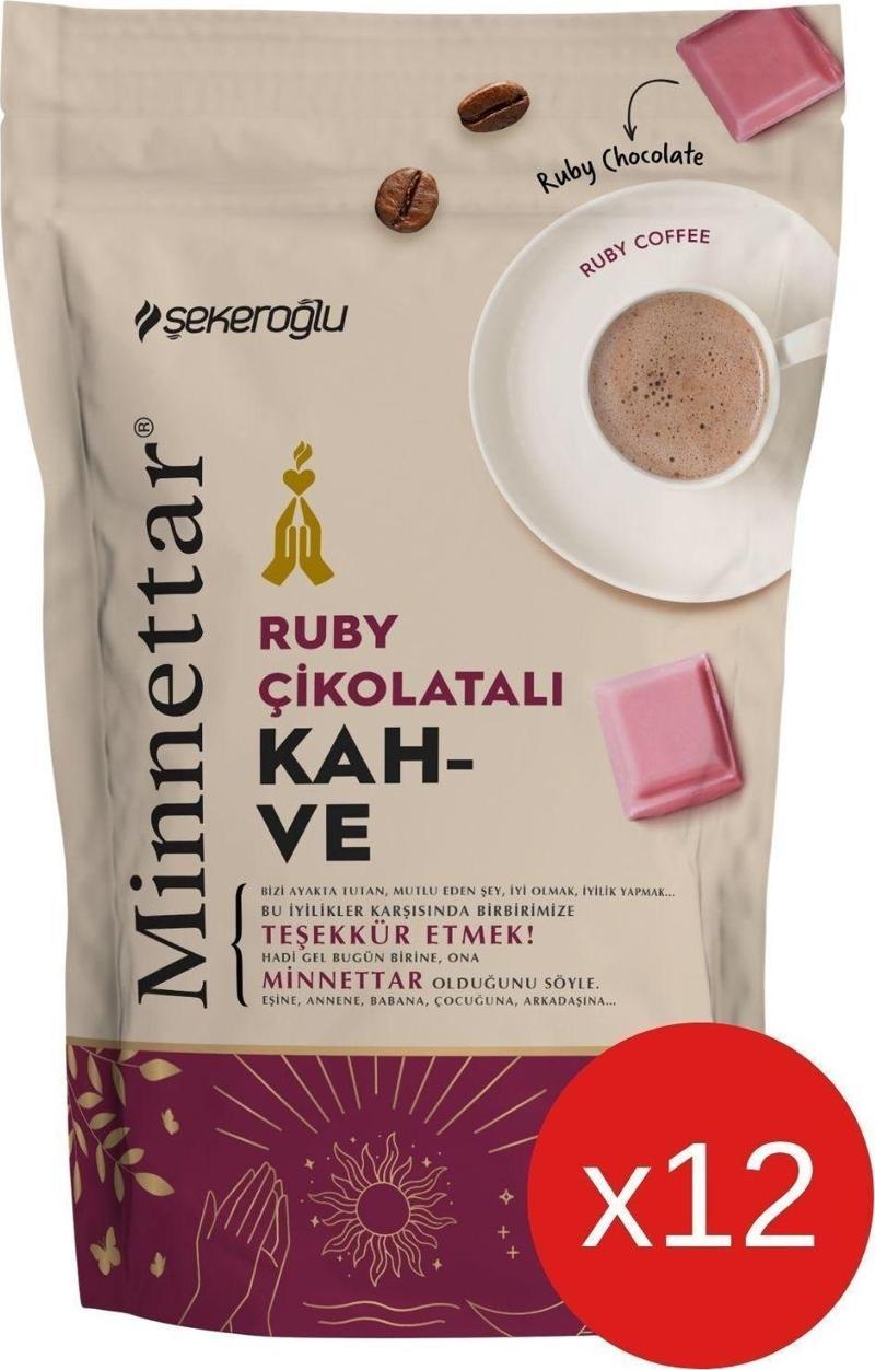 Minnettar Ruby Çikolatalı Kahve 12 X 165 Gr ( 12 Paket )
