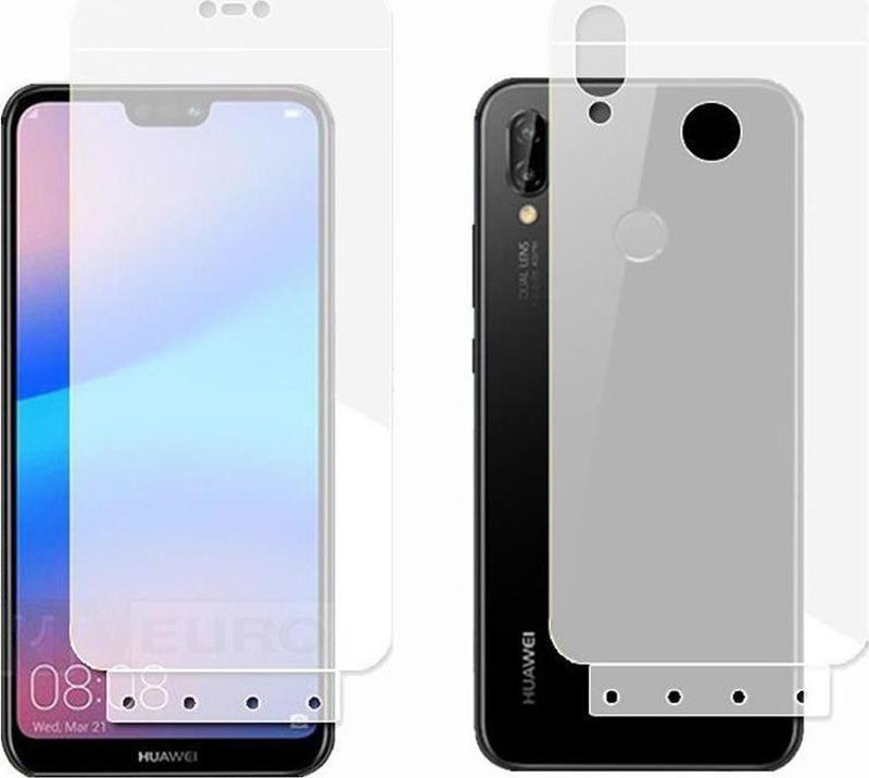 Huawei P20 Pro İle Uyumlu Ön-Arka Darbe Emici HD Ekran Koruyucu Kaplama