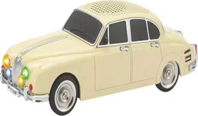 WS-596BT 1967 Model Jaguar Mark 2 10W Bluetooth Hoparlör Fm Radyo USB Tf Aux Destekli Speaker