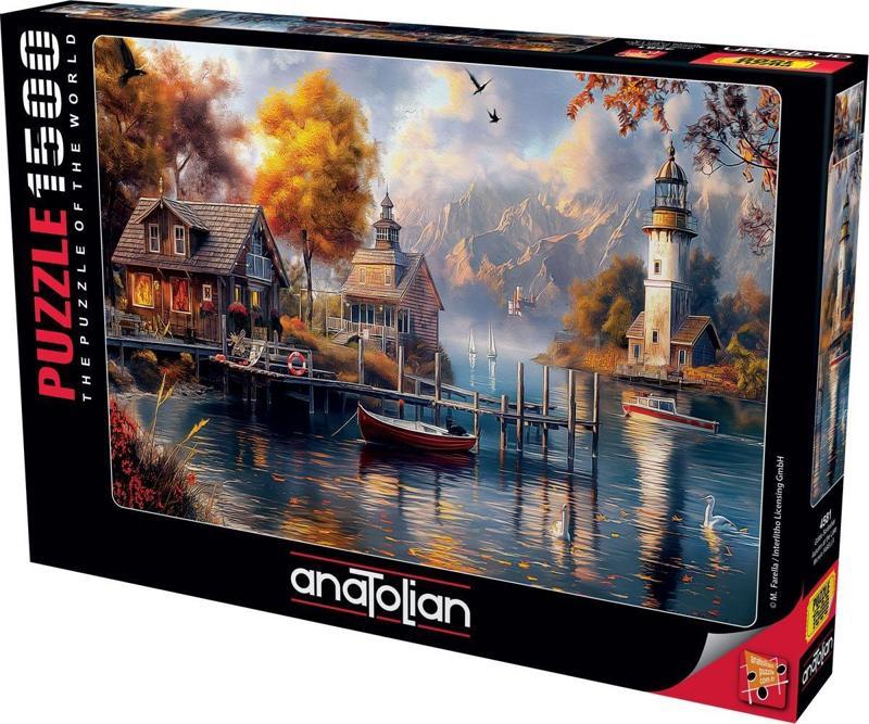 1500 Parçalık Puzzle / Gölde Sonbahar - Kod 4581