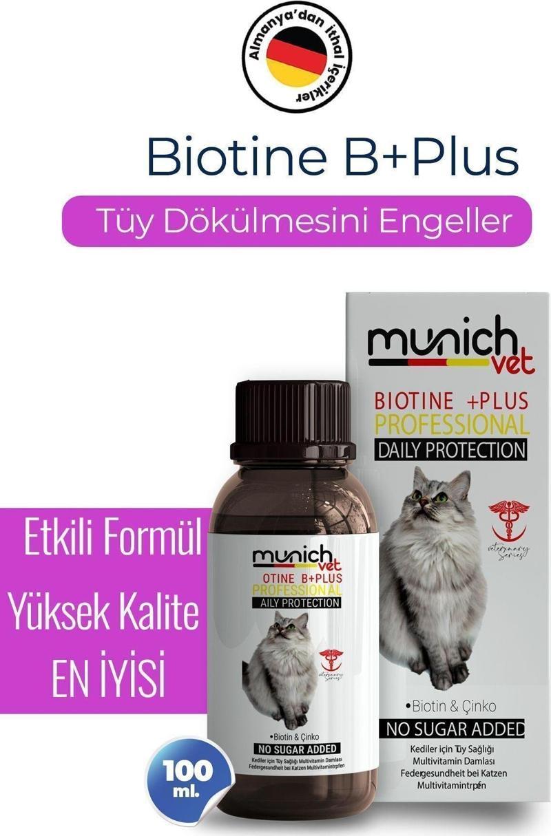 Kedi Tüy Damlası Biotine Plus 100Ml (Kedilerin Tüy Dökülmesını Engeller)