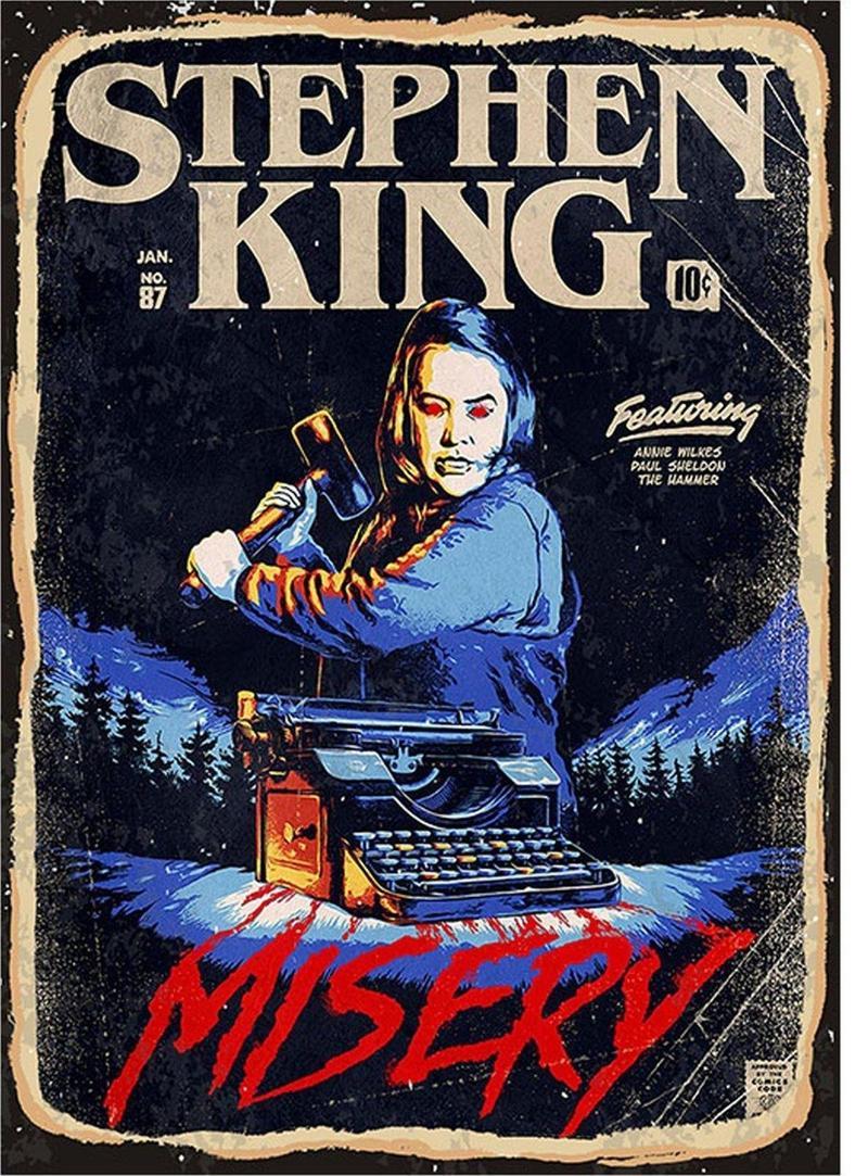 Stephen King Misery Sadist Art Mdf Poster