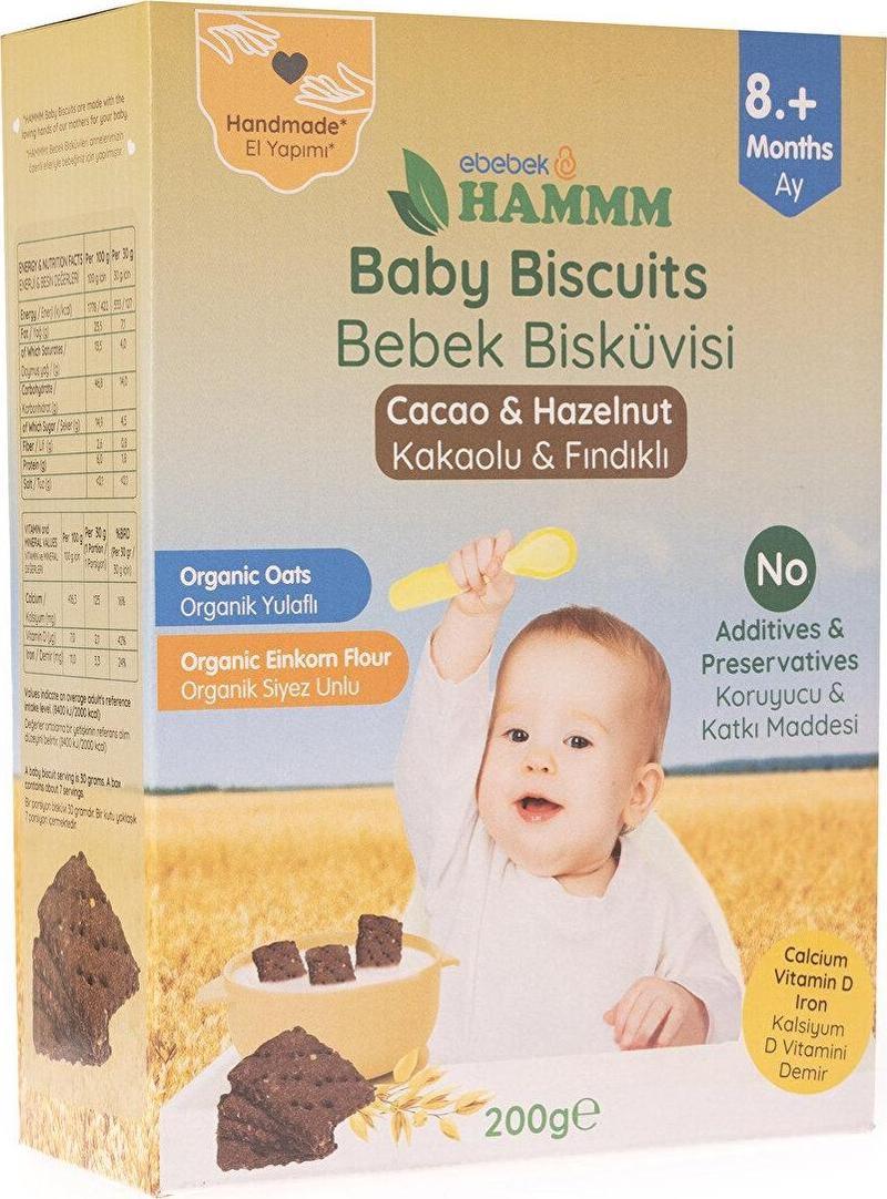 Kakaolu Yulaflı Bebek Bisküvisi 200 gr