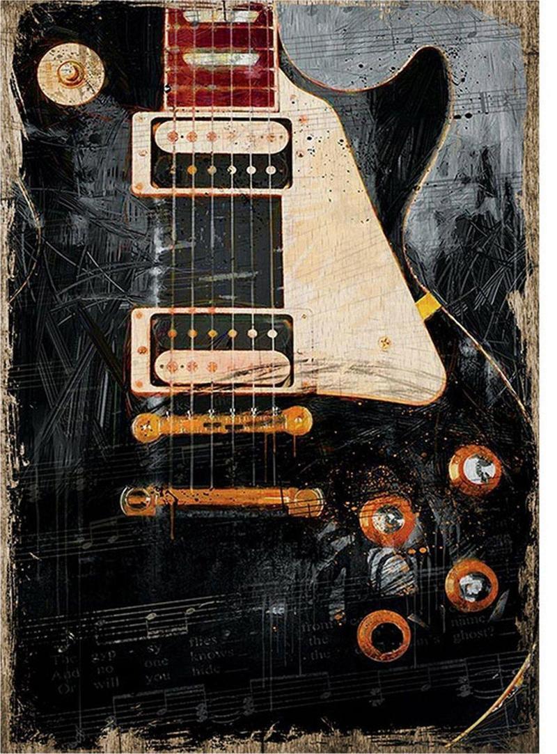 Gibson Gitar Art Mdf Poster