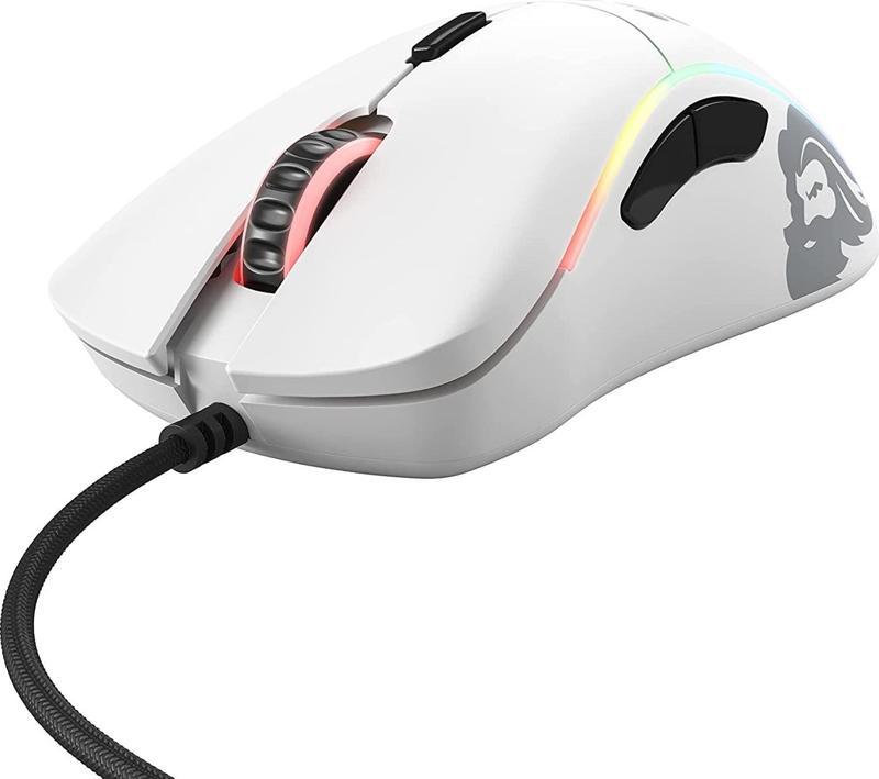 Model O Minus Kablolu Mat Beyaz Orta/Küçük El RGB Oyuncu Mouse GOM-WHITE