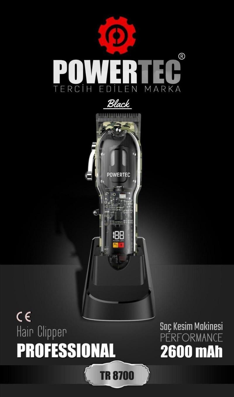 TR-8700 Saç Sakal Tıraş Makinesi (Black)