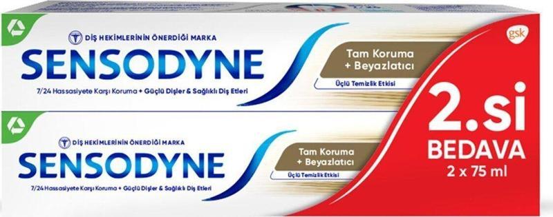 Tam Koruma+ Beyazlatıcı 2 X 75 Ml Diş Macunu 2.Si Bedava