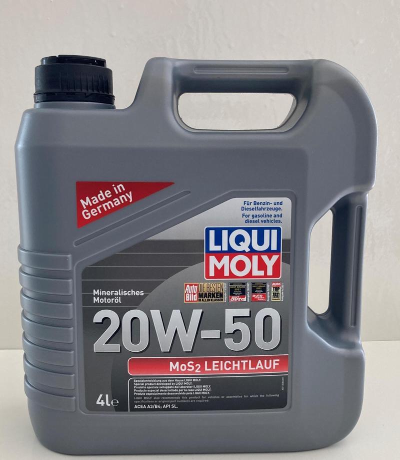 LIQUI MOLY  MOS2 LEICHTLAUF 20W-50 4 LİTRE MOTOR YAĞI