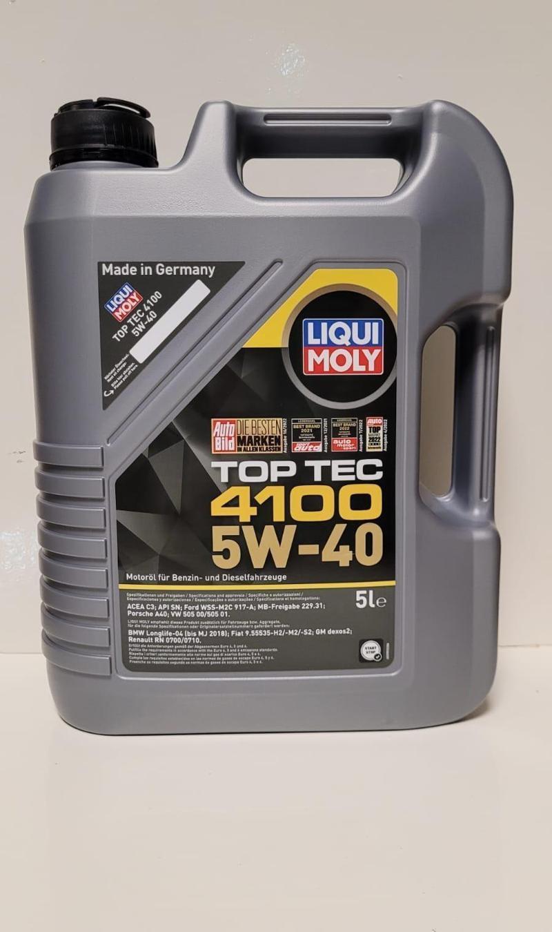 LIQUI MOLY TOP TEC 4100 5W-40 5 LİTRE MOTOR YAĞI