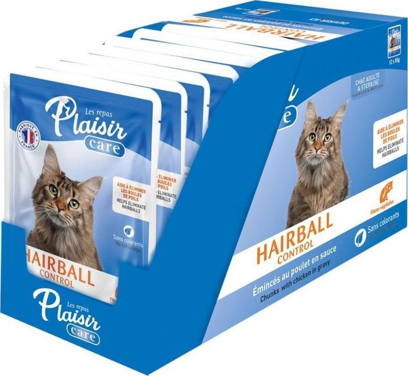 Care 85Gr Pouch Hairball Control - Tüy yumağı Kontrol 12Adet Yaş Kedi Maması