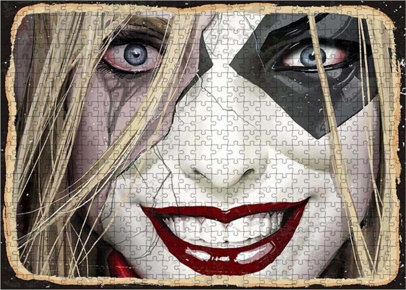 Ahşap Mdf Puzzle Yapboz Korkunç Kadın 500 Parça 50*70 Cm