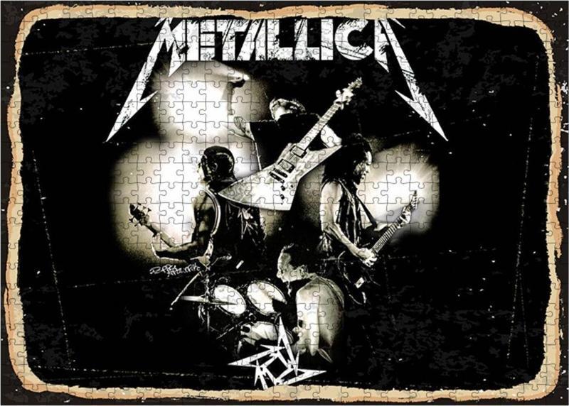 Ahşap Mdf Puzzle Yapboz Metallica 500 Parça 50*70 Cm