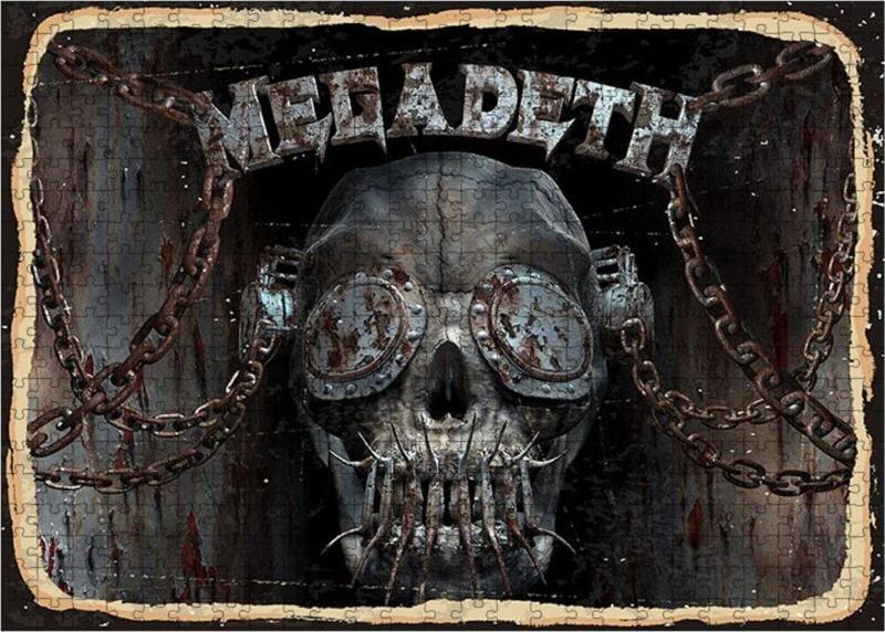 Ahşap Mdf Puzzle Yapboz Megadeth 500 Parça 50*70 Cm