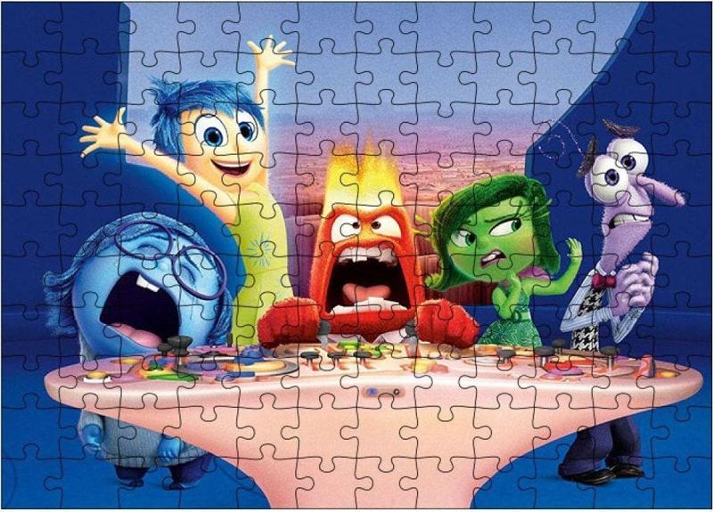 Ahşap Mdf Puzzle Yapboz Ters Yüz Çizgi Film 120 Parça 25*35 Cm