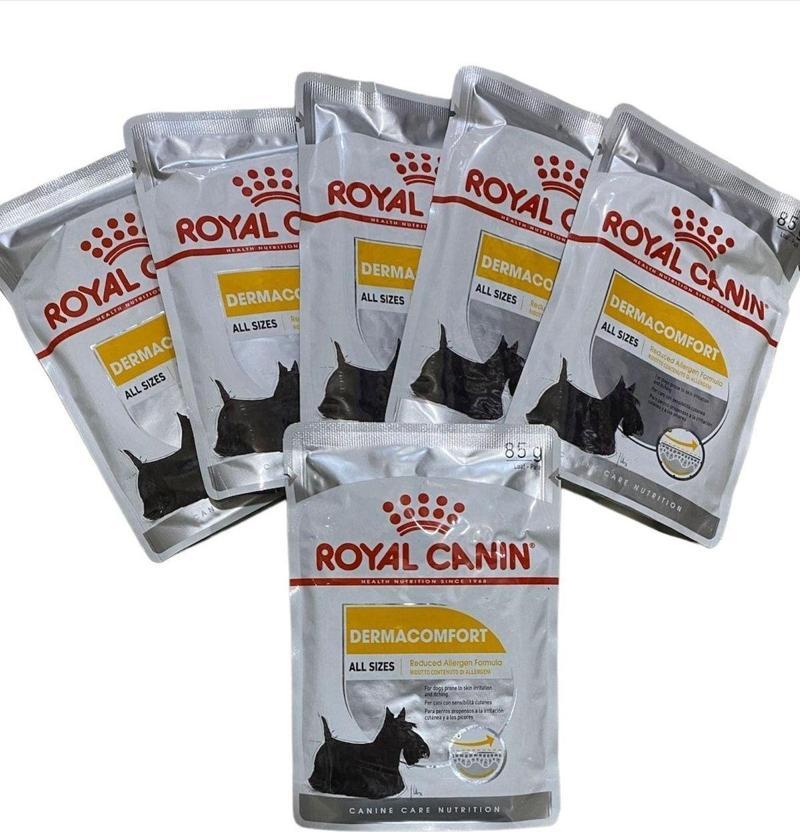 Dermacomfort Adult Pouch Yaş Köpek Maması Konserve Köpek Maması 6X85Gr