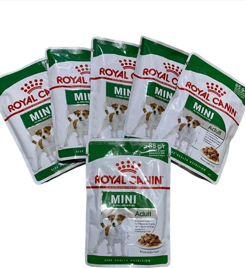 Mini Adult Pouch Konserve Köpek Maması 6X85Gr