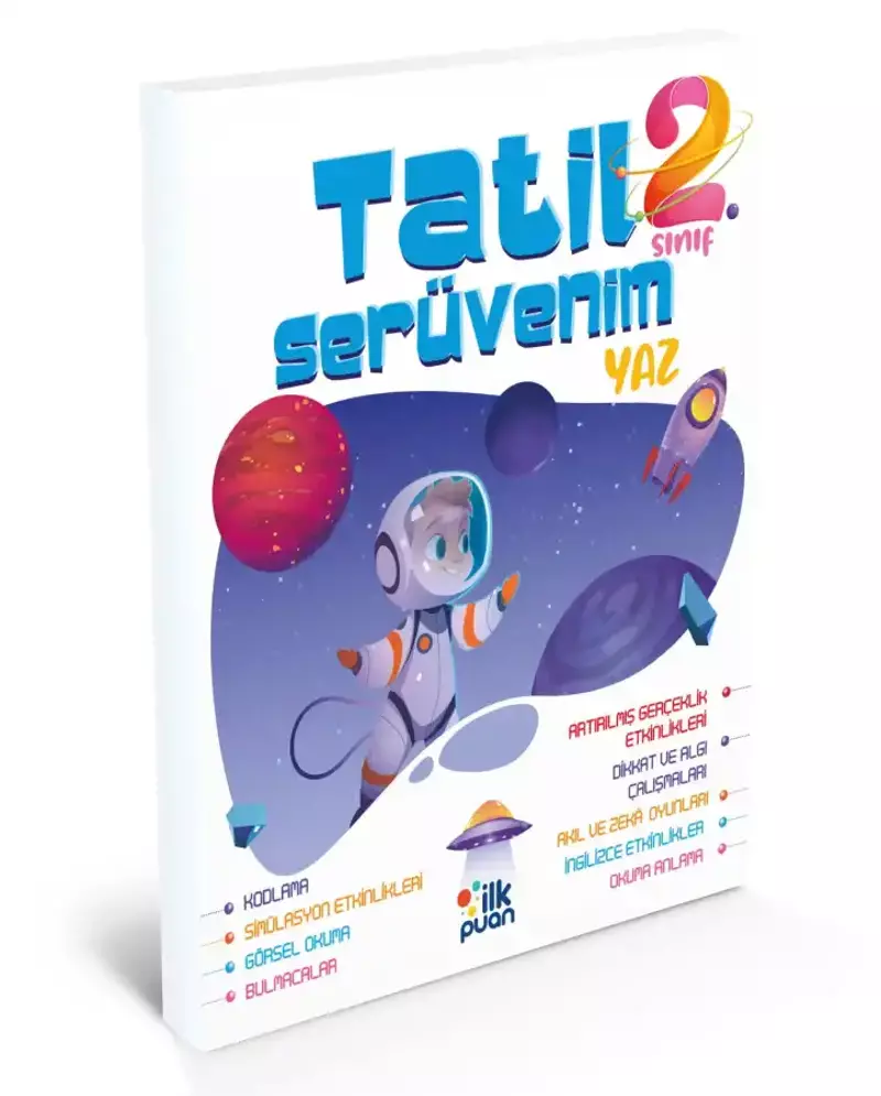 İlk Puan Yayınları 2. Sınıf Tatil Serüvenim Yaz Tatil Kitabı