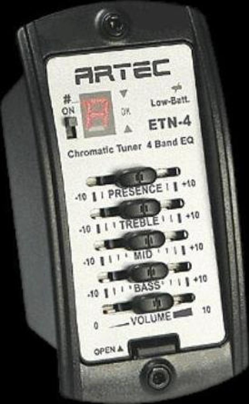 ETN4 4 BAND EQUALİZER-TUNER-EPC-KUTUSUZ GİTAR İÇİN