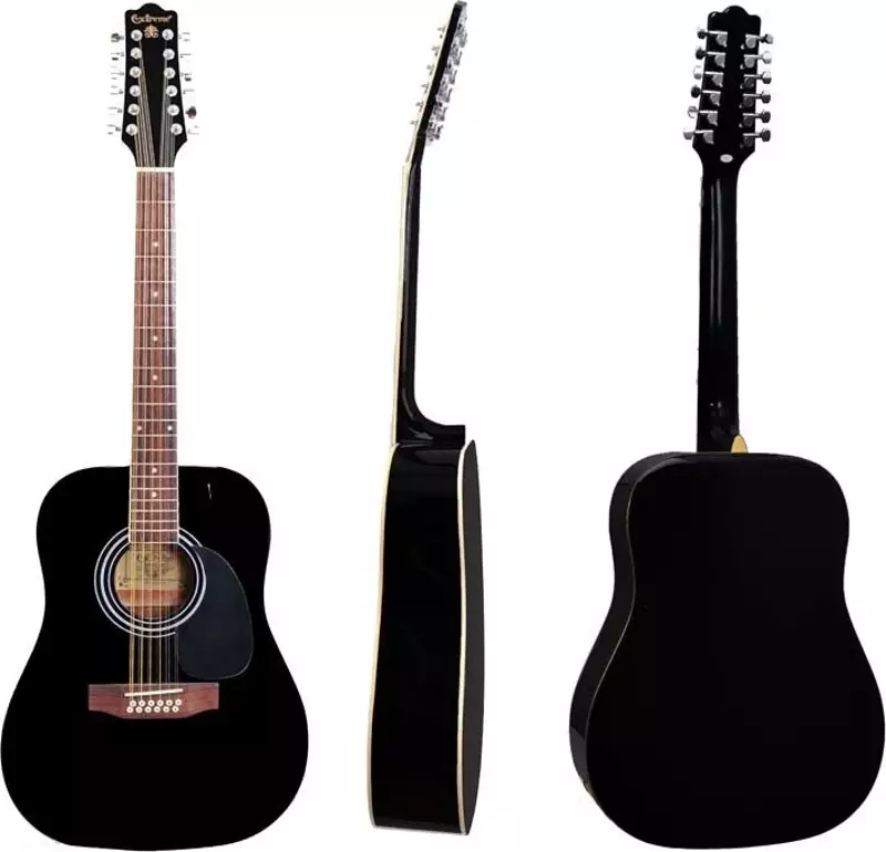 Gitar Akustik XA12BK (12 Telli Akustik Gitar)