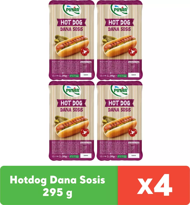 Hotdog Dana Sosis 295 g x 4 adet