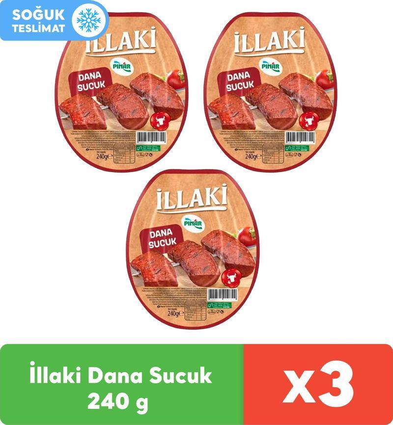 İllaki Dana Sucuk 240 g x 3 Adet