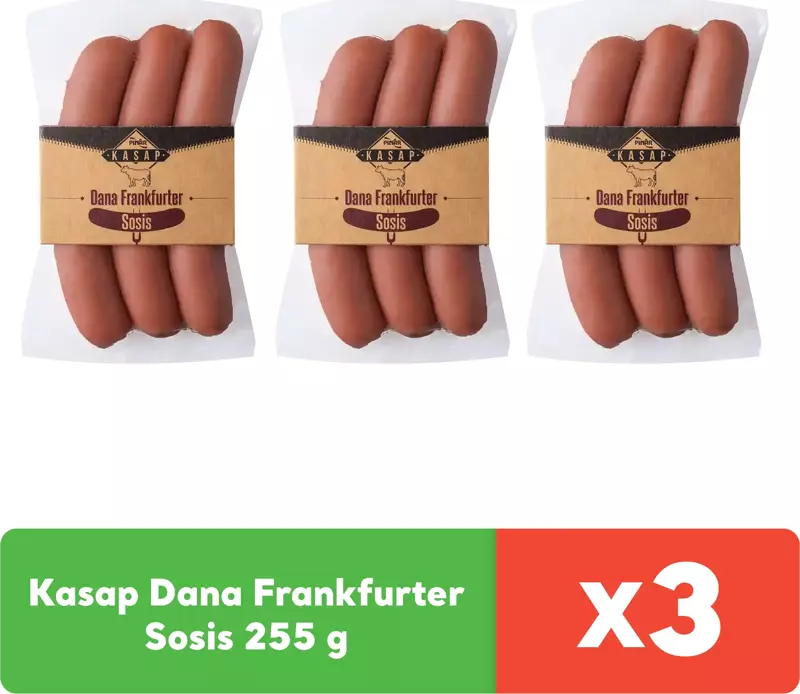 Kasap Dana Frankfurter Sosis 255 g x 3 adet