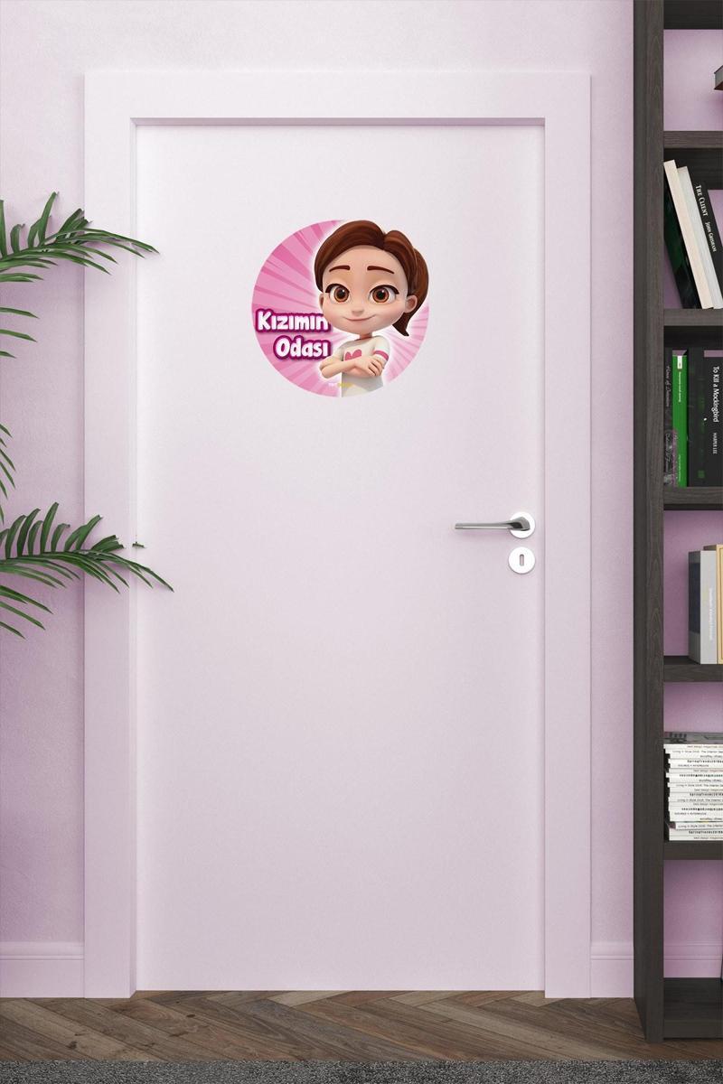 Kızımın Odası Kapı Sticker, Çocuk Odası Duvar Sticker