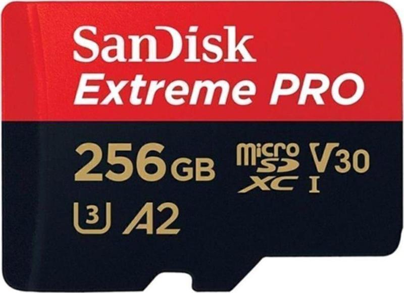 Extreme Pro 256 Gb Microsdxc Hafıza Kartı U3 A2 170Mb/S +Sd Kart Adaptörü Sdsqxcz-256G-Gn6Ma