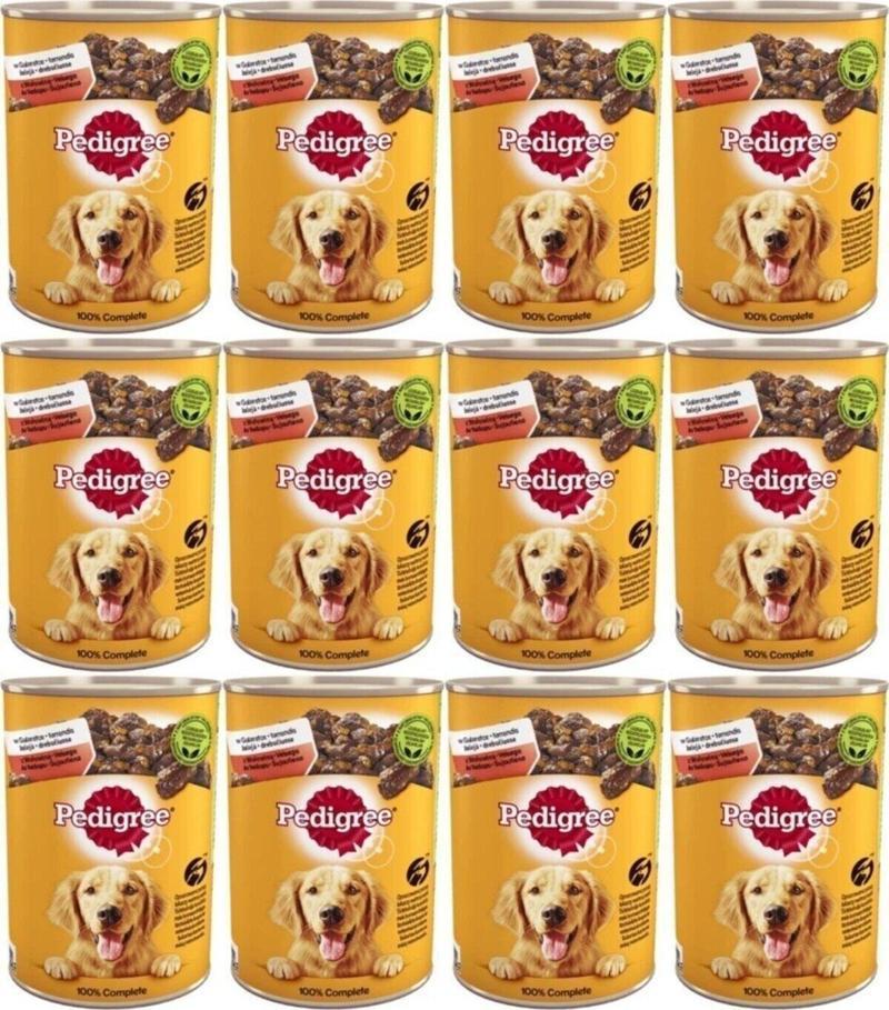 Köpek Mamasi Konserve Sığır Etli Biftekli 400 Gr X 12 Adet