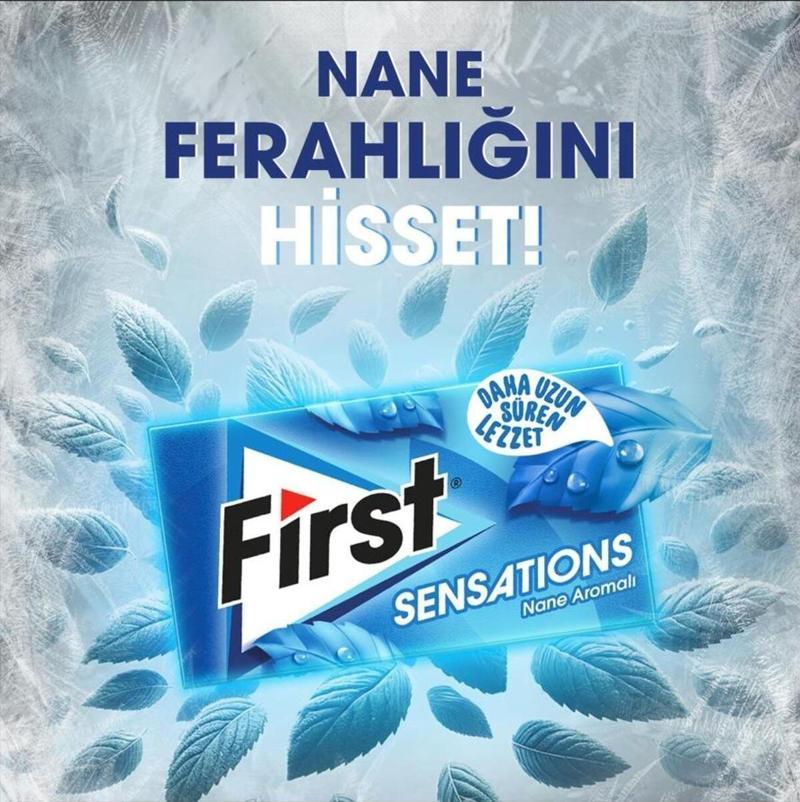 First Sensations Nane Aromalı Sakız 27 Gr - 12 Adet