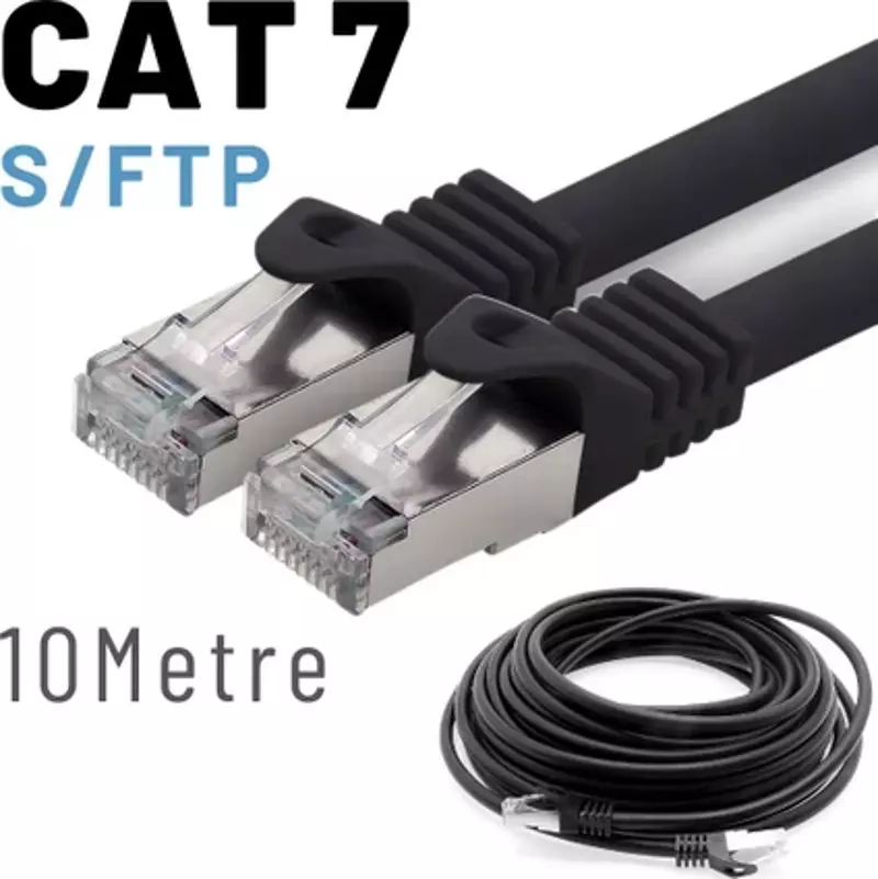 10 Metre CAT7 Kablo S/FTP LSZH Ethernet Network Lan Ağ Kablosu