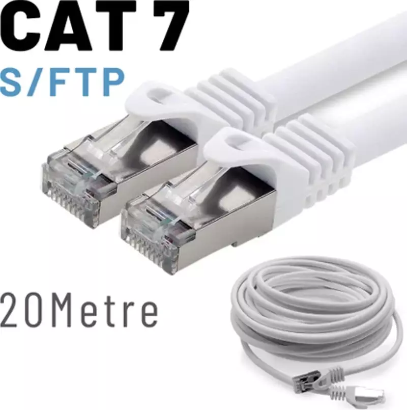 20 Metre CAT7 Kablo S/FTP LSZH Ethernet Network Lan Ağ Kablosu