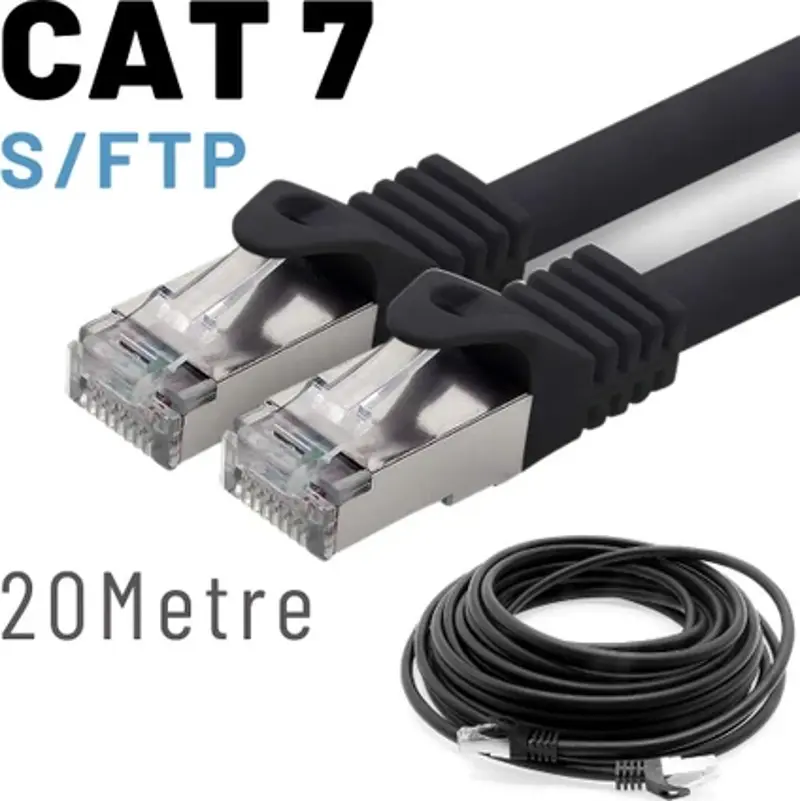 20 Metre CAT7 Kablo S/FTP LSZH Ethernet Network Lan Ağ Kablosu