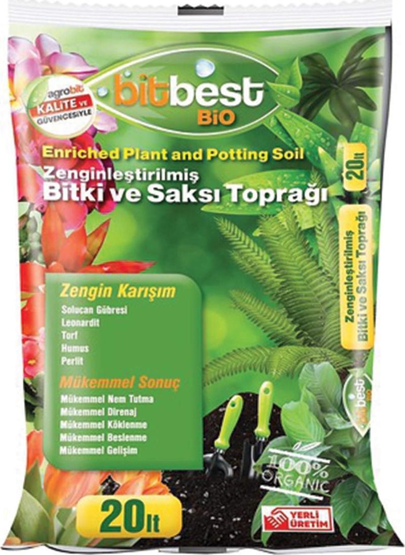 Bitbest Solucan Gübreli Bitki ve Saksı Toprağı 20 lt