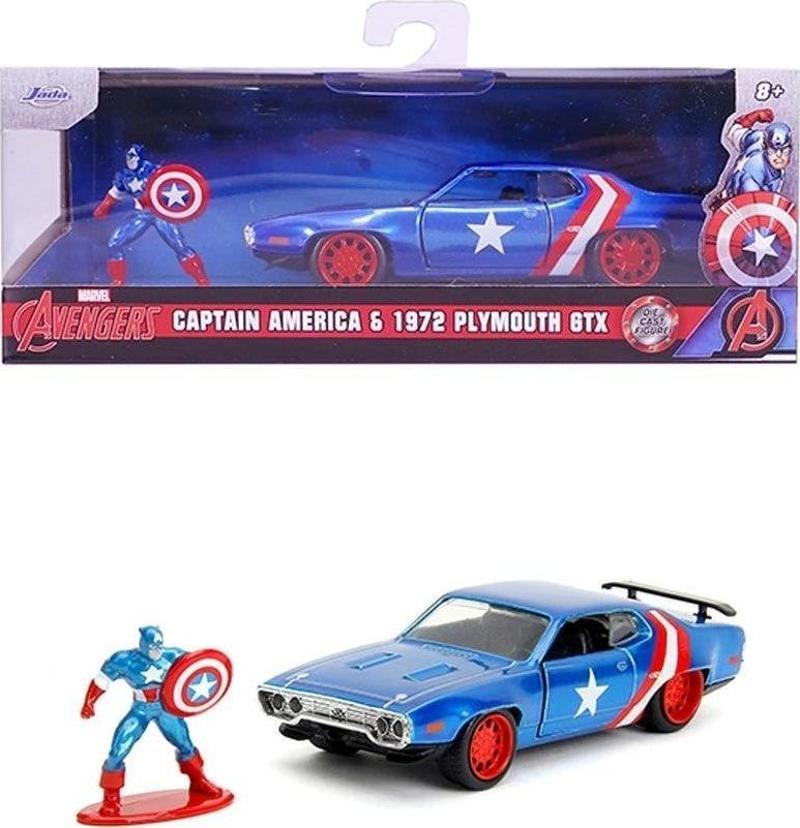 253223024 Jada Marvel Captain Amerika 1:32 1971 PLYMOUTH GTX