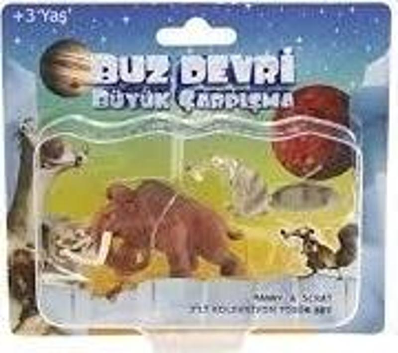 Ice Age - Buz Devri 5 Büyük Çarpışma Manny Scrat Figür Set