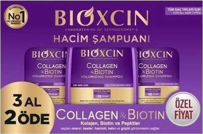 Collagen & Biotin Hacim Şampuan 3 Al 2 Öde 3 x 300 ml