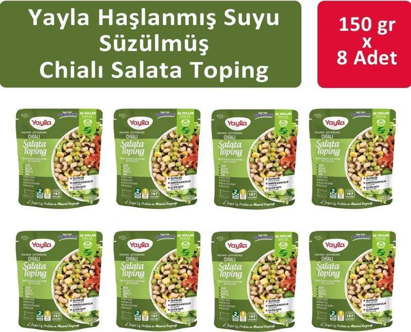 Haşlanmış Suyu Süzülmüş Chialı Salata 150 gr x 8 Adet