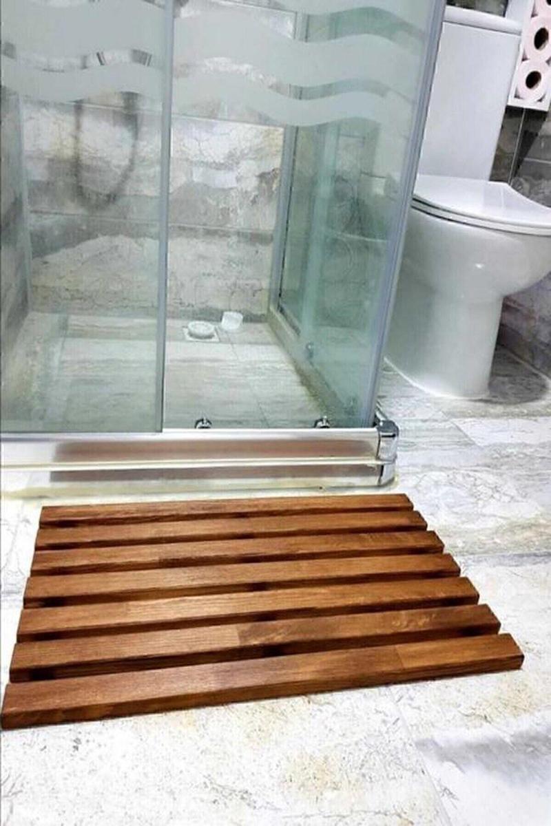 Ahşap Banyo Paspası