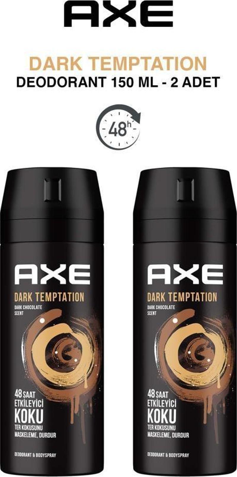 Erkek Deodorant Sprey Dark Temptation 150 ml X2