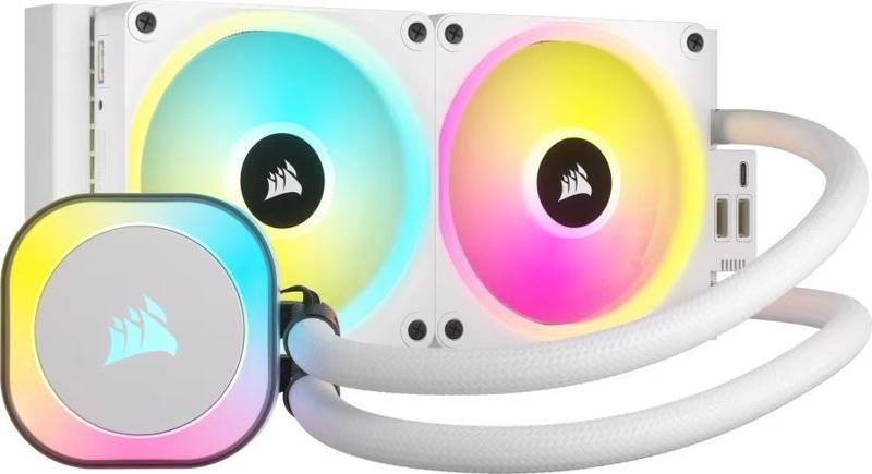 CORSAIR iCUE LINK H100i RGB AIO 240mm Beyaz Sıvı İşlemci Soğutucusu