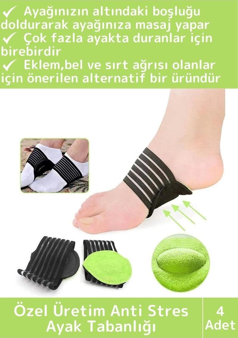 Premium Ayak Sırt Eklem Ağrılarına Masaj Etkili Yoğun İş Güvenliği Anti Stres Ayak Tabanlığı 4 Adet