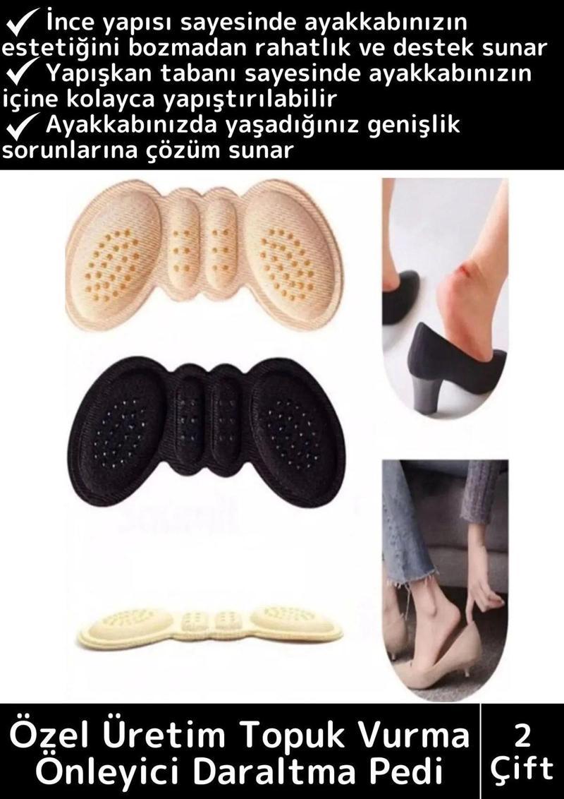 Premium Ayak Topuk Vurma Önleyici Taban Arkası Koruyucu Ayakkabı Daraltma Pedi 5 Mm 2 Çift